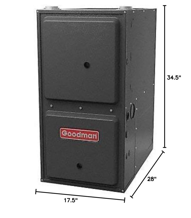 Goodman 96% AFUE Single Stage Downflow/Horizontal multi-speed 60k BTU Low NOx Natural Gas furnace (17.5 wide) (GD9S960603BN)