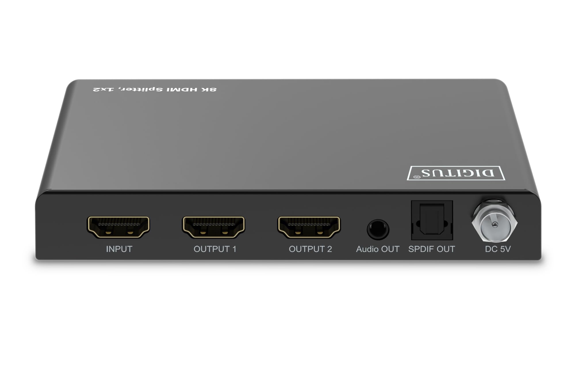 DIGITUS HDMI Splitter 1x2 – Eingang 1-Port Ausgang 2-Port – UHD 8K 60Hz