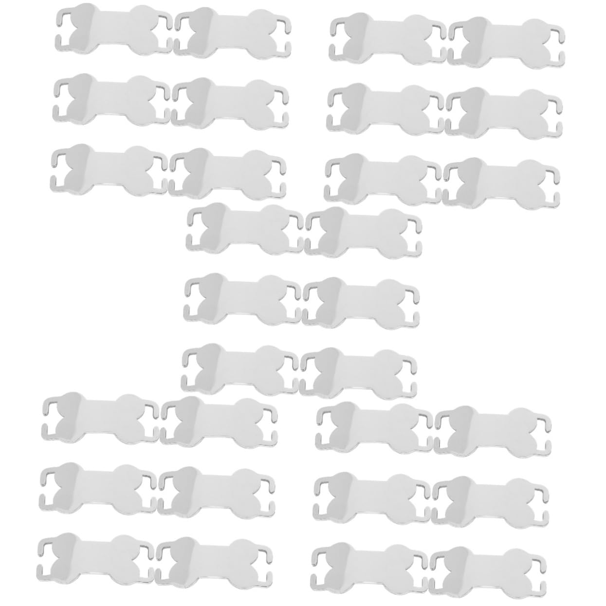 Happyyami 5 Juegos Etiqueta De Perro Mascota Etiquetas De Identificación Para Perros Etiquetas De Perro En Etiqueta De Nombre Del Collar De Perro Silver Acero Inoxidable 6 Piezas * 5