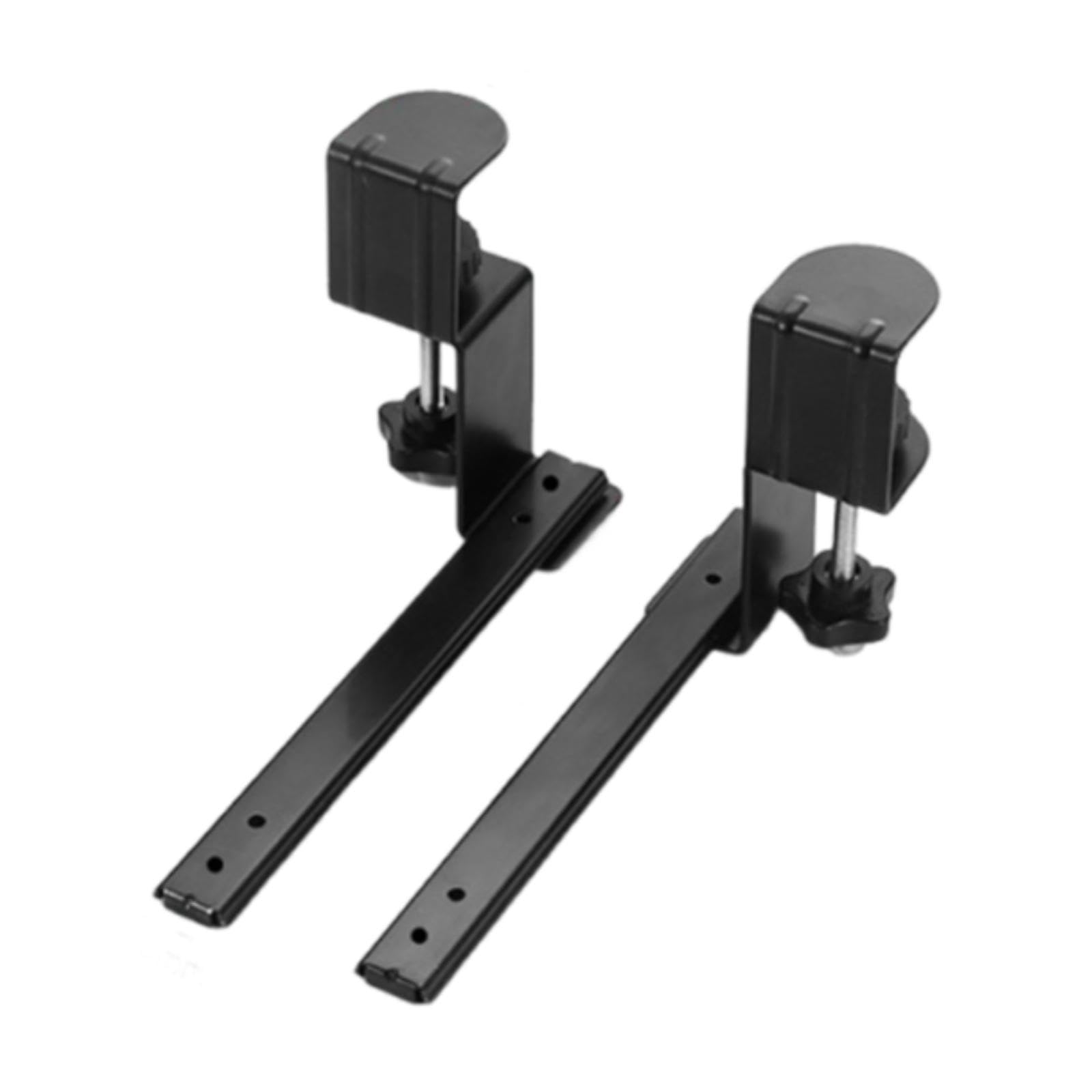 2 x Tastaturablage für den Schreibtisch, verstellbare Schreibtischschienen, einfach zu installieren, platzsparendes Schreibtischzubehör, perfekt für Zuhause und Büro
