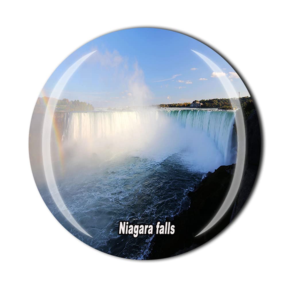 Niagara Falls Ontario Canada and New York USA Fridge Magnet Souvenir Gift Crystal Magnetic Sticker