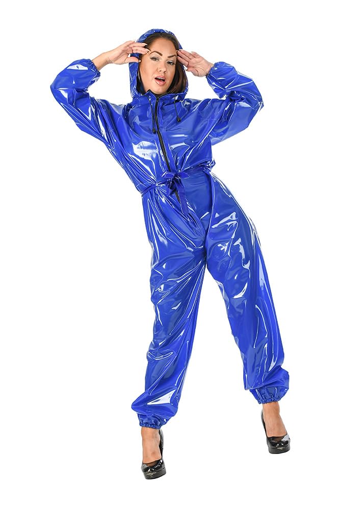 Unisex PVC Plastik Ganzanzug Regenanzug Regenmode