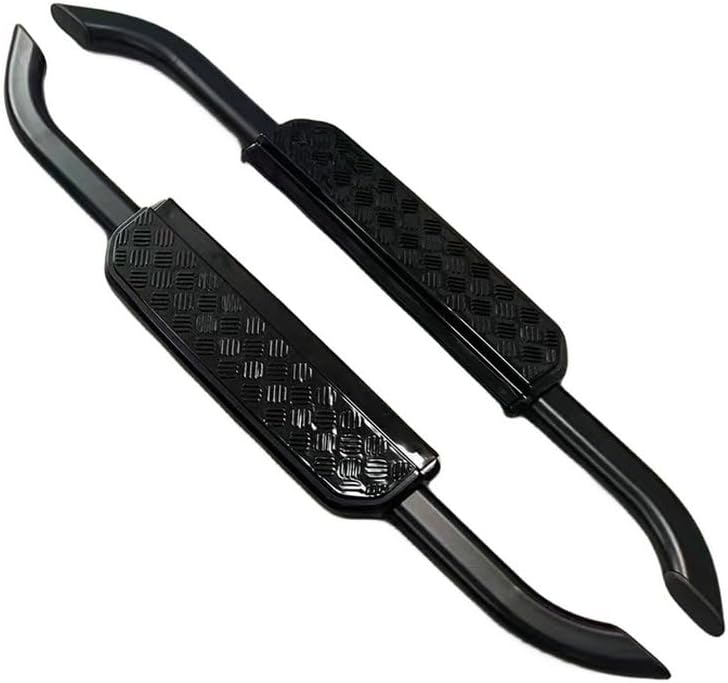 FTAPACCE 2PCS Side Steps Running Boards Nerf Bars Fits for Land Rover Defender 90 2 Door L663 2020-2024 (Black with Anti-Skid Rubber)