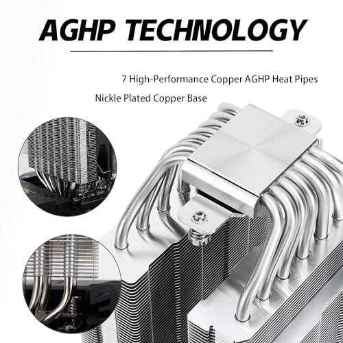 Image of Thermalrlght Phantom Spirit 120 CPU Air Cooler, 7 Heat Pipes CPU Cooler,Dual 120mm TL-C12B V2 PWM Fan, AGHP 4.0 Technology,S-FDB Bearing,for AMD AM4 AM5 /Intel 1700 /1150 /1151 /1200 /2011 /1851 (PS120)