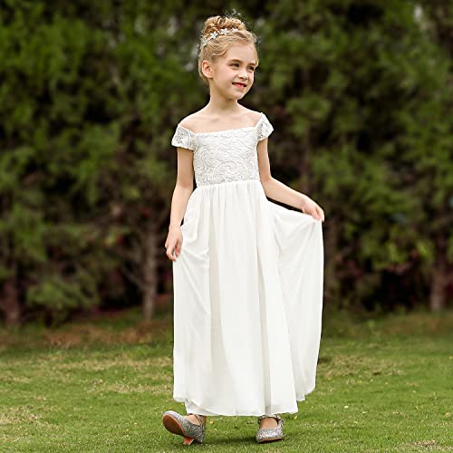Flower Girl Dress A-Line Chiffon Dress for Girls Birthday Wedding Party Communion Dresses4