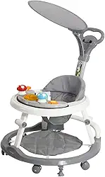 Andador Infantil Para Bebê Com Capota e Brinquedo Musical - Kababy