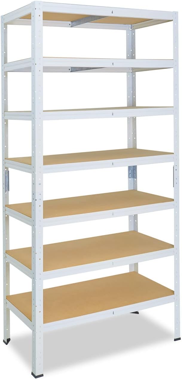 Shelfplaza Schwerlastregal 200x40x40cm - 5 Böden, 175kg Tragkraft, Blau, Stecksystem