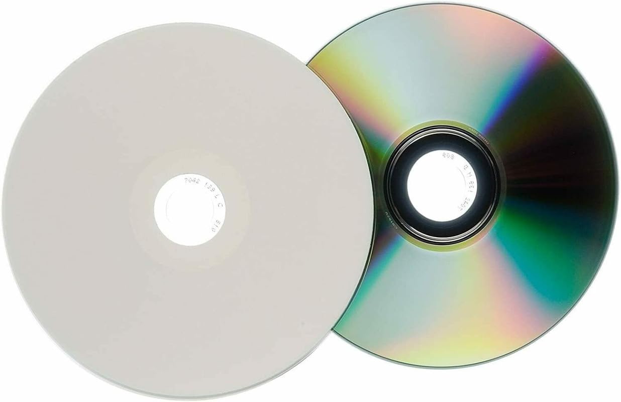 10x Ritek Weiße CD-R Discs - Vollflächig Bedruckbar 52x 700MB In Kunststoffhüllen