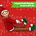 The Original Elf 12" Plush Christmas Elf Doll – Poseable Shelf Sitter with Flexible Dangling Legs – Perfect for Christmas Decorations, Toy Elf for Kids, Mini Elves, and Tree Topper (Girl)