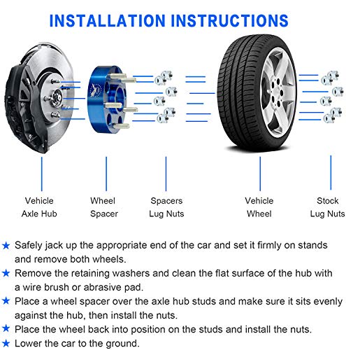 PreeminentMotors 4 pcs 6x5.5 hubcentric Wheel Spacers 1.25 inch for Tacoma(6 Lug only) 00-06 Tundra 4 Runner FJ Cruiser Sequoia GX460 GX470 | 6x139.7mm Wheel Spacers 32mm 106 Hub 12x1.5 Lug Nuts