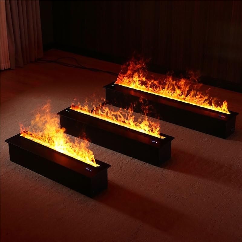 Camino da Interno Simulazione di camino elettronico atomizzante 3D con umidificatore a fiamma incorporato, decorazione for mobile TV da soggiorno, elettrico(1500mm)