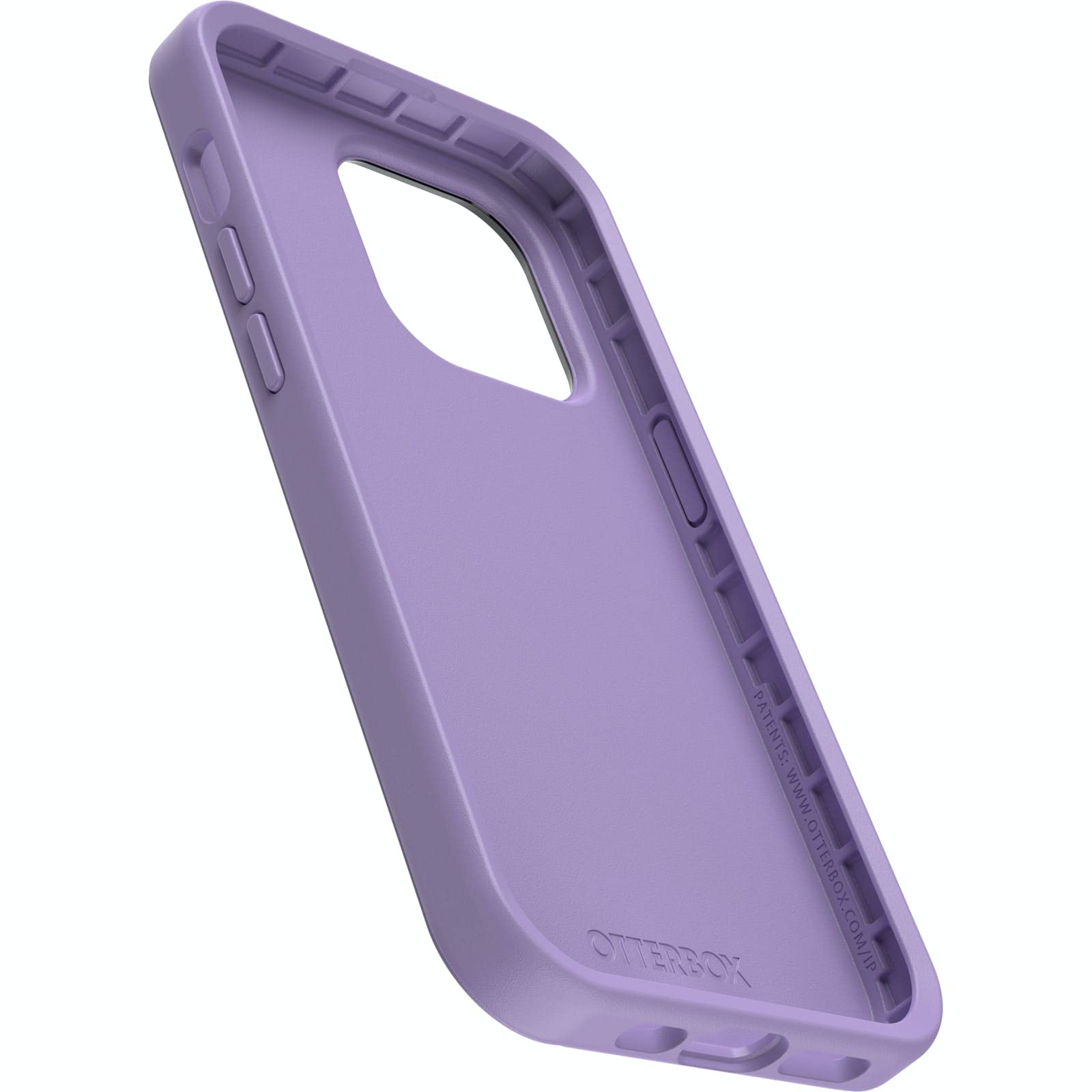 OtterBox Cover per iPhone 14 Pro Symmetry, resistente a shock e cadute, sottile, testata 3x norme MIL-STD 810G, protezione antimicrobica, Viola