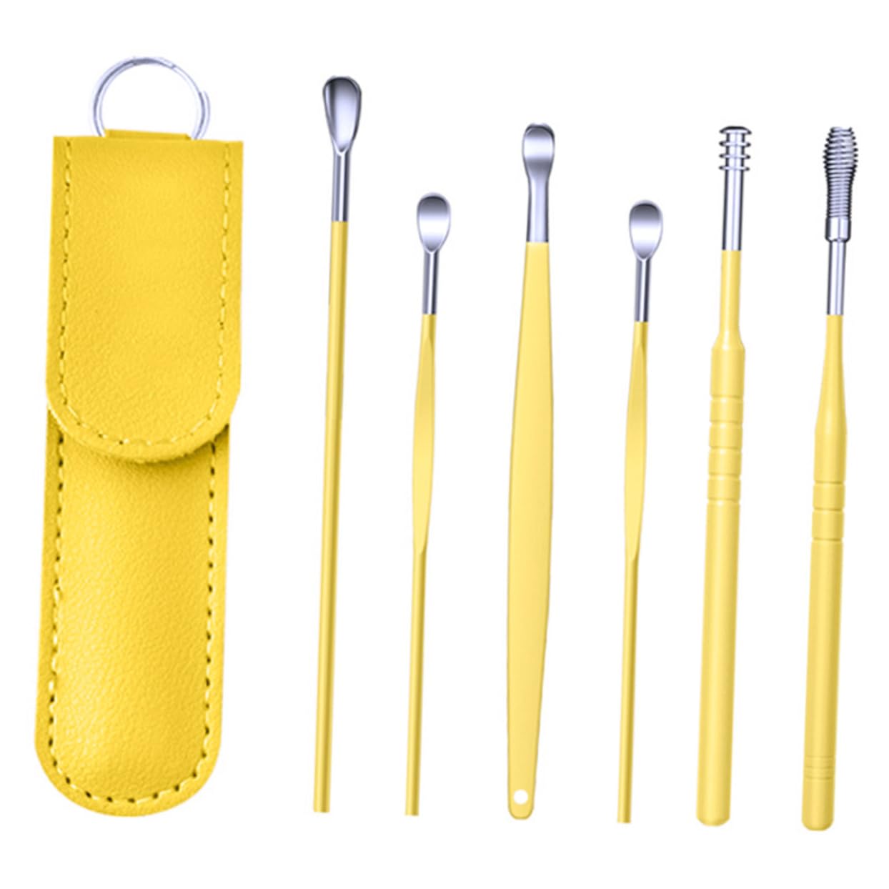 Healeved 5 Sets Entfernungslöffel Edelstahl Set Von Ohrreinigern Sanftes Werkzeug Für Unterwegs