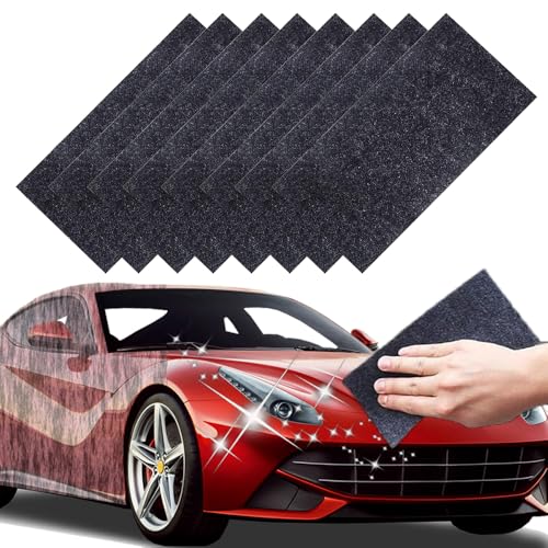 Mwrenqei 8 PCS Nano Sparkle Cloth Car Scratch Remover Advanced Nano Magic Cloth Upgraded Cloth Scratch Remover Breathgreen Nanosparkle for Vehicles Car Paint Deep Scratches Repair