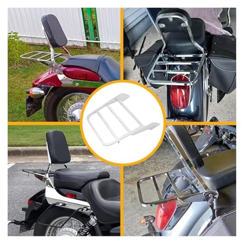 Porte-bagages pour moto Honda Shadow et support arrière chromé Spirit - 4