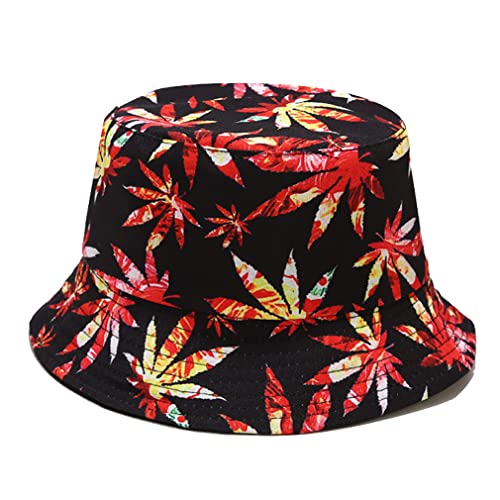 Image of Quanhaigou Bucket Hat for Men Women,Packable Reversible Printed Sun Hats,Fisherman Outdoor Summer Travel Hiking Beach Caps