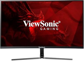 ViewSonic VX2458-C-mhd Moniteur IPS 24" Full HD 1920x1080 Pixels, Incurvé, FreeSync, 1 ms, 144 Hz, HDMI, DP, Haut-parleur...