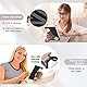 MoKo Handschlaufe für 6-8 Kindle eReaders Fire Tablet - Kindle/Kobo/Voyaga/Lenovo/Sony E-Book Tablet, Elastisches Halteband Leicht und Tragbar Tablet Fingerhalterung Griff Halter, Roségold