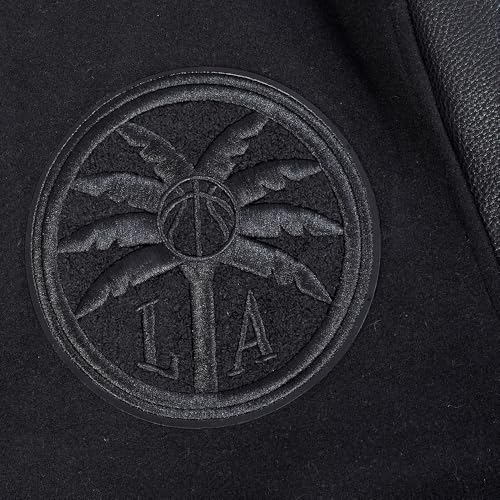 Image of Pro Standard Mens WNBA Classic Triple Black Varsity Jacket