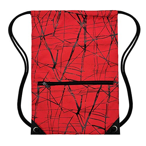 Image of HOLYLUCK Drawstring Backpack Bag Sport Gym Sackpack