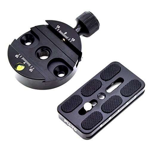 Grampo e placa de liberação rápida QR para tripé bola cabeça adaptador de metal