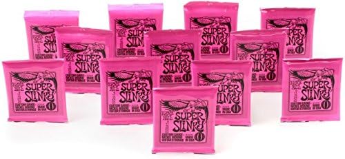 Ernie Ball Super Slinky Electric Guitar Strings 12 Sets