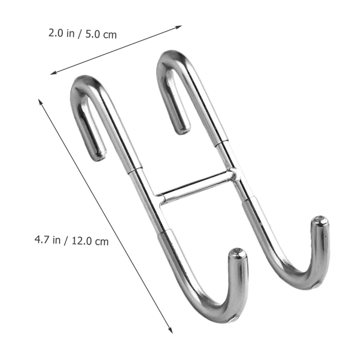 MUCKLILY Easy Install Door Hanger Hooks S-Shaped Hook for Towel Organizer Hangers Rack for Home