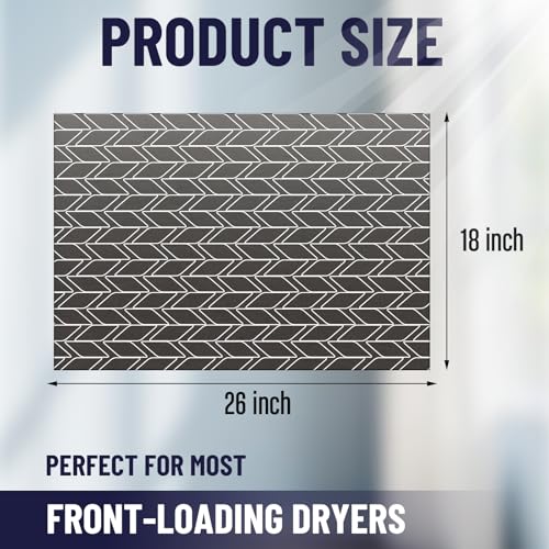 Image of Teenyyou 1 Pcs 26 inch x 18 inch Dryer Top Protector Mat, Washer and Dryer Topper, Non Slip Waterproof Machine Cover Dust Proof Quick Drying Topper Pad for Laundry and Kitchen (Classical)