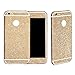 ABC(TM) Glittering Full Body Bling Glitter Plastic Back Film Sticker Case Cover For iPhone 6 4.7 (Champagne)