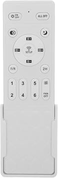 UKCOCO Ceiling Fan Remote Control for E27 Fitting Ceiling/Light - Fan Speed And Light Controller Replacement - Wireless Remote for Home, Party, And Event Lighting Use