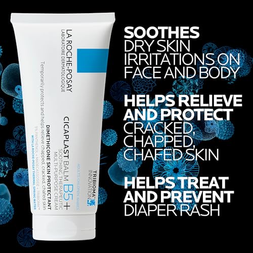 Image of La Roche-Posay Cicaplast Balm B5, Barrier Repair Cream for Dry Skin | Skin healing cream with centella asiatica, shea butter & panthenol. Multi-purpose face, body & hand balm. Baby safe.