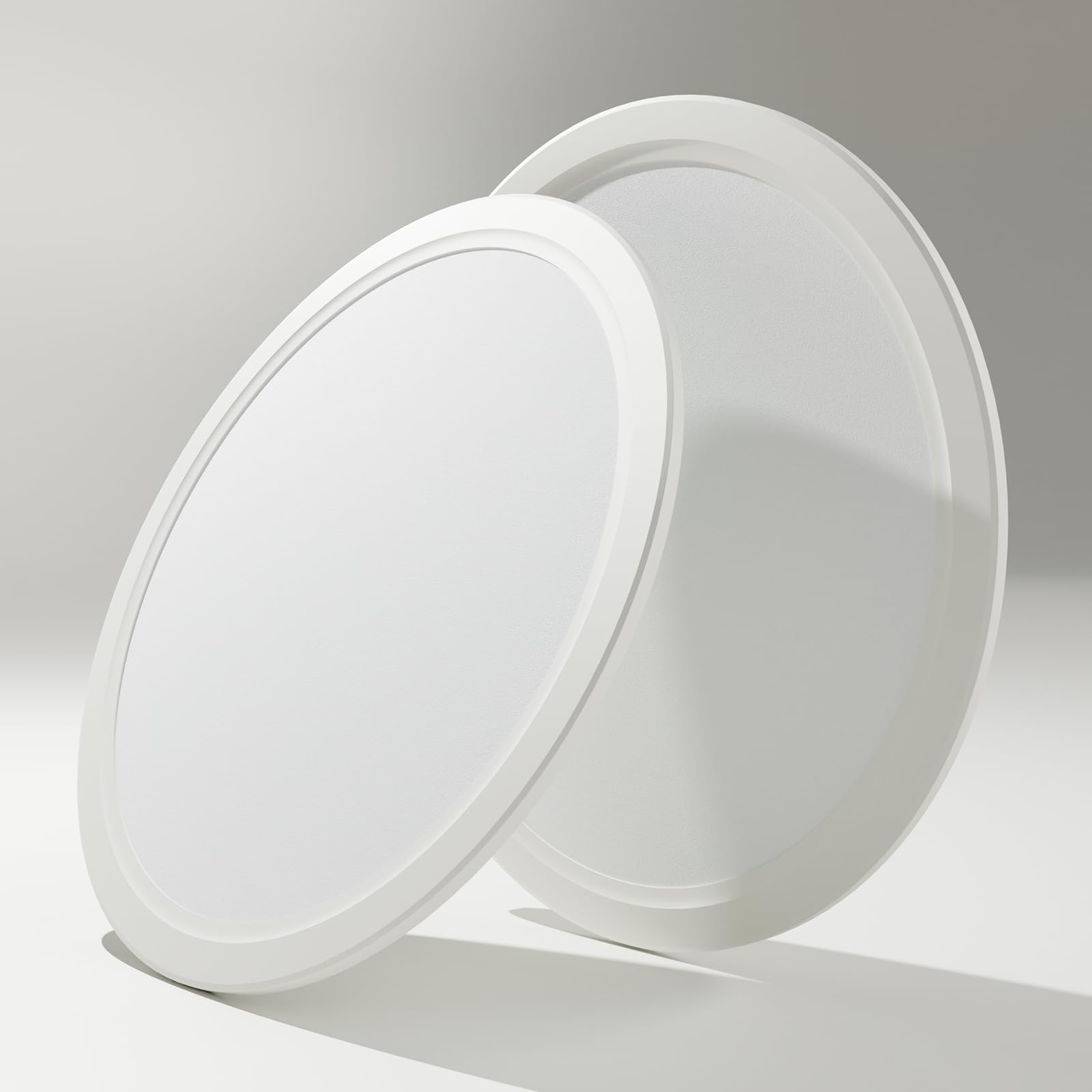 2 pezzi Plafoniera con Sensore di Movimento, Plafoniera Led Soffitto, Lampada Soffitto, Luce Led Soffitto, Ultra Sottile, 1800LM, 4000K, 22cm, IP44 Stagna, Bianco