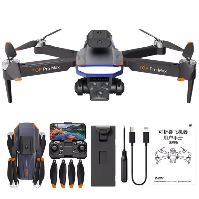 Brushless Drone P18 Five Sided Obstacle Avoidance with 6K 1080P HD Dual Camera WIFI FPV Gesture Selfie Flips Mode App One Key Headless Mode functionality Multicolor (B0DHPNP6J2) Amazon Price History, Amazon Price Tracker