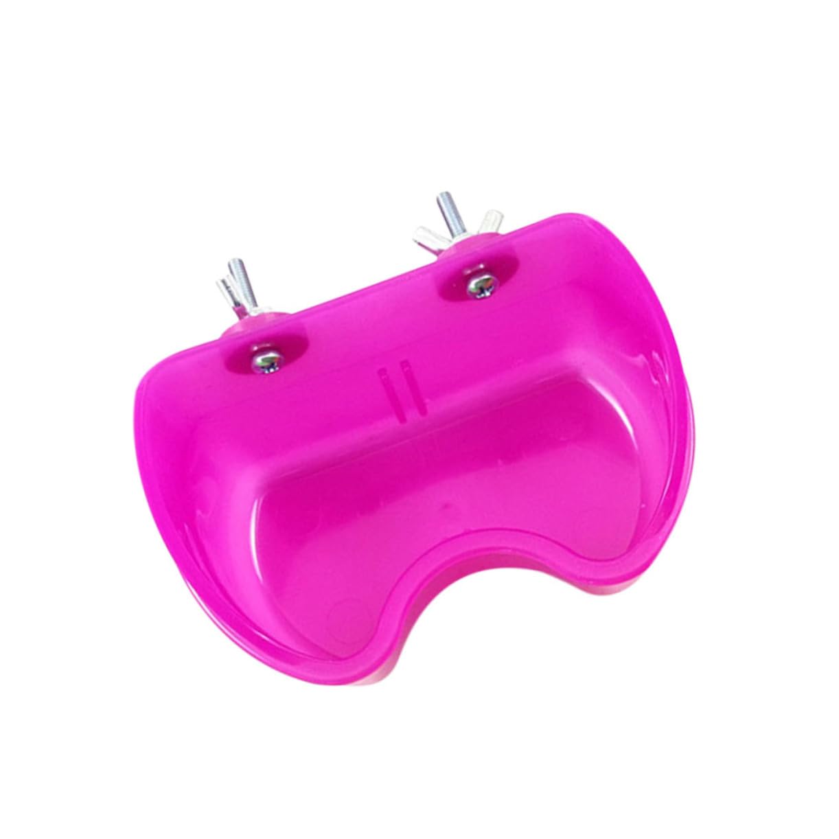 Mikikit Creative Parrot Feeding Bowl Pet Food and Water Basin for Birds Easy Install Cage Accessory Random Color Design for Parrots and Birds Random Color