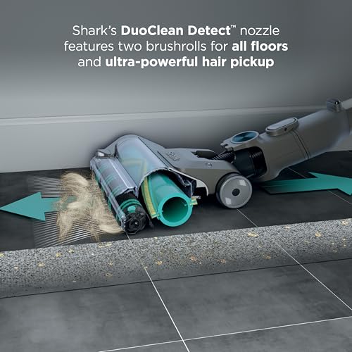 Image of Shark PowerDetect Cordless Stick Vacuum, Powerful Suction, HEPA Filtration, Carpet & Hard Floor, Portable, Stick Vacuum for Pet Hair, Java Ice Blue, IP1255