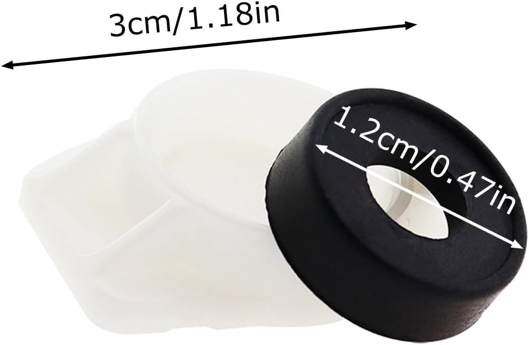 2PCS 101237 Cup Seal and Diverter Gate 3800 Tub Nozzle Replacement Part 2 x Seal Pieces 2 x Gates Concealed Shower Matching for Tub Outlet Bath Fixture or Faucet Diverter Valve