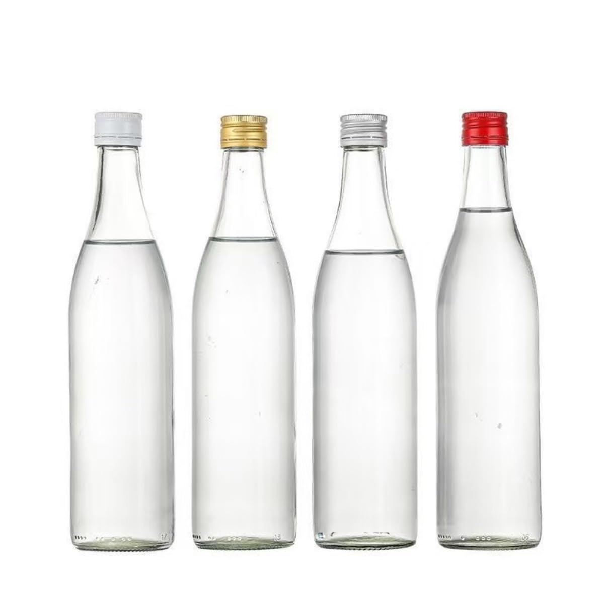 Amazon｜Siuhuig 空き瓶 様々な容量オプション 無鉛ガラス瓶 細長い