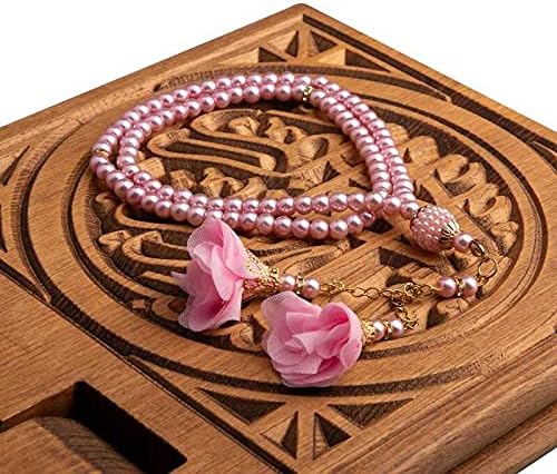 HAYRAT NEŞRİYAT Gül Püsküllü Tesbih Bebe Pembe (99lu - 6mm)