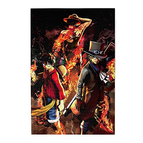 ワンピース アニメ ジグソーパズル 1000 ピース 大人用 子供用 木製 チャレンジングファミリーゲーム 初心者向け ギフト プレゼント 75x50cm g180