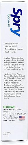 Miniatura 10 de Spry Pasta de dientes xilitol de 5 onzas, pasta dental con flúor para adultos y niños, pasta dental blanqueadora con xilitol, refrescante natural