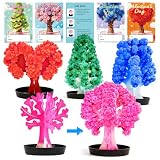 Ppotyo 24 Pack Growing Crystal Trees Kit With Greeting Cards for Kids STEM Science Experiment Craft Party Favors School Classroom Gifts Exchange Goodie bags for Boys and Girls