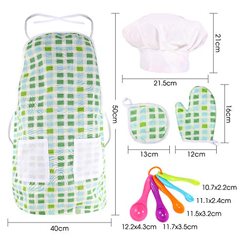 image for GEYIIE Kids Kitchen Playset, Pretend Play Kitchen Accessories Toys, Co