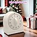 60 Minute Wind Up Timer, Visual Mechanical Timer with Loud Alarm, Manual Countdown Timers for Classroom, Home, Study and Cooking (2 Pack)