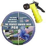 Tuff-Guard 001-0106-0600-SN75 Thermoplastic Elastomer/Polyester/Polypropylene (PP)/Brass The Perfect Garden Hose, Coupled Male x Female GHT, 5/8