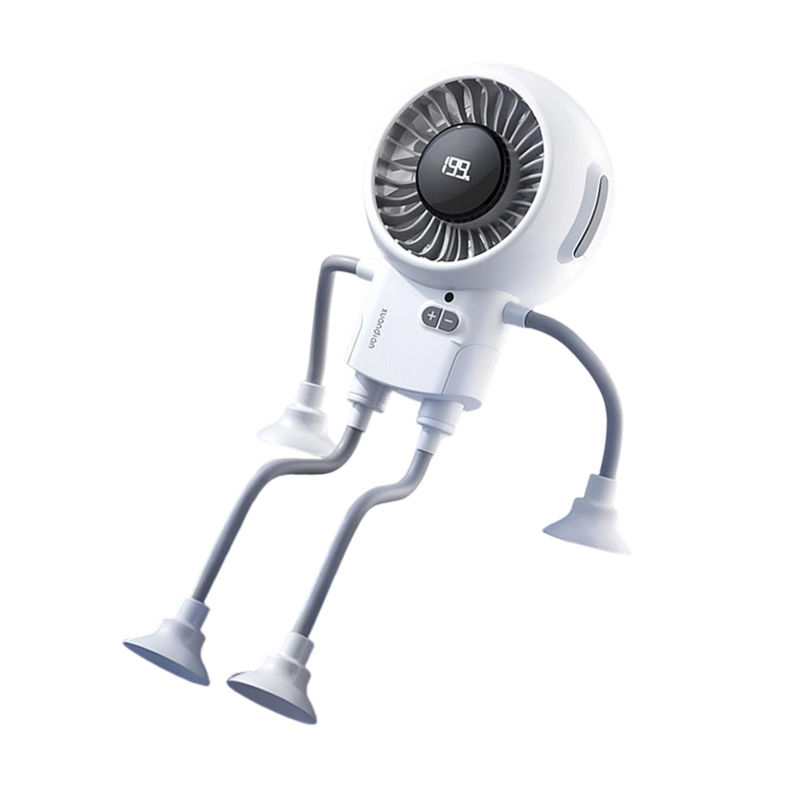 FROMCEO Compact USB Operated Table Fan with Adjustable Neck ABS Construction 12 Hour Usage for Children Adults Bedroom Vehicle Long Battery Life Fan