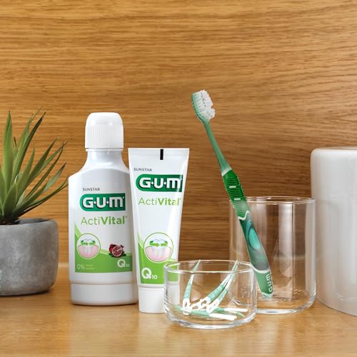 GUM PRO Soft Manual Toothbrush | Tapered bristles | Non-Slip Ergonomic Handle | Compact Head | 1 Piece | 4 x 1 Pieces (with 1 Bonus Sample) - Image 5