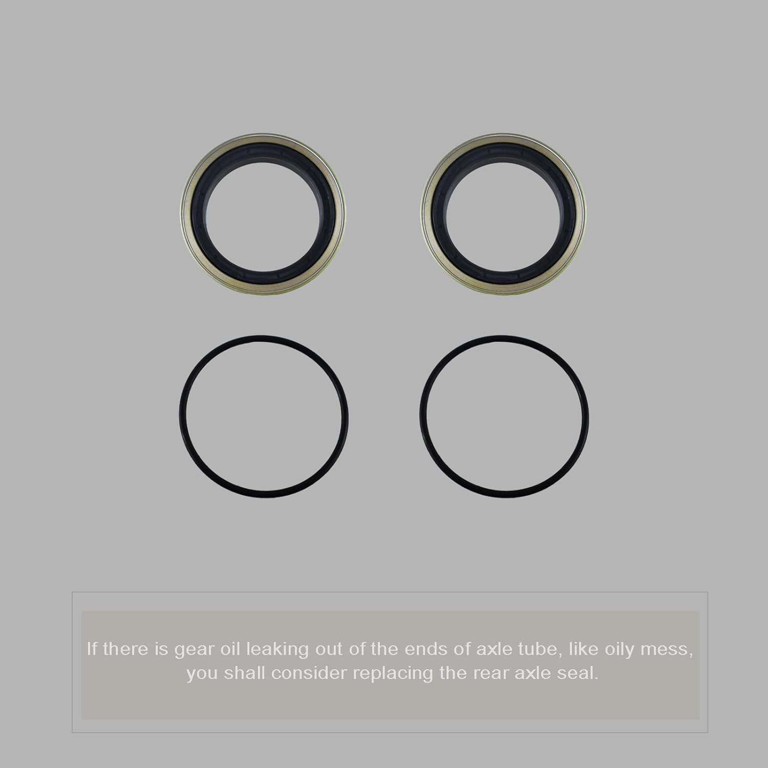 Rear Axle Seal & O-Ring Kit, Compatible with Ford F250 F350 Super Duty 1999-2024, Transit 150 250 350 2015-2019, Excursion 2000-2005, Inner Wheel Seal, Rear Hub Oil Seal