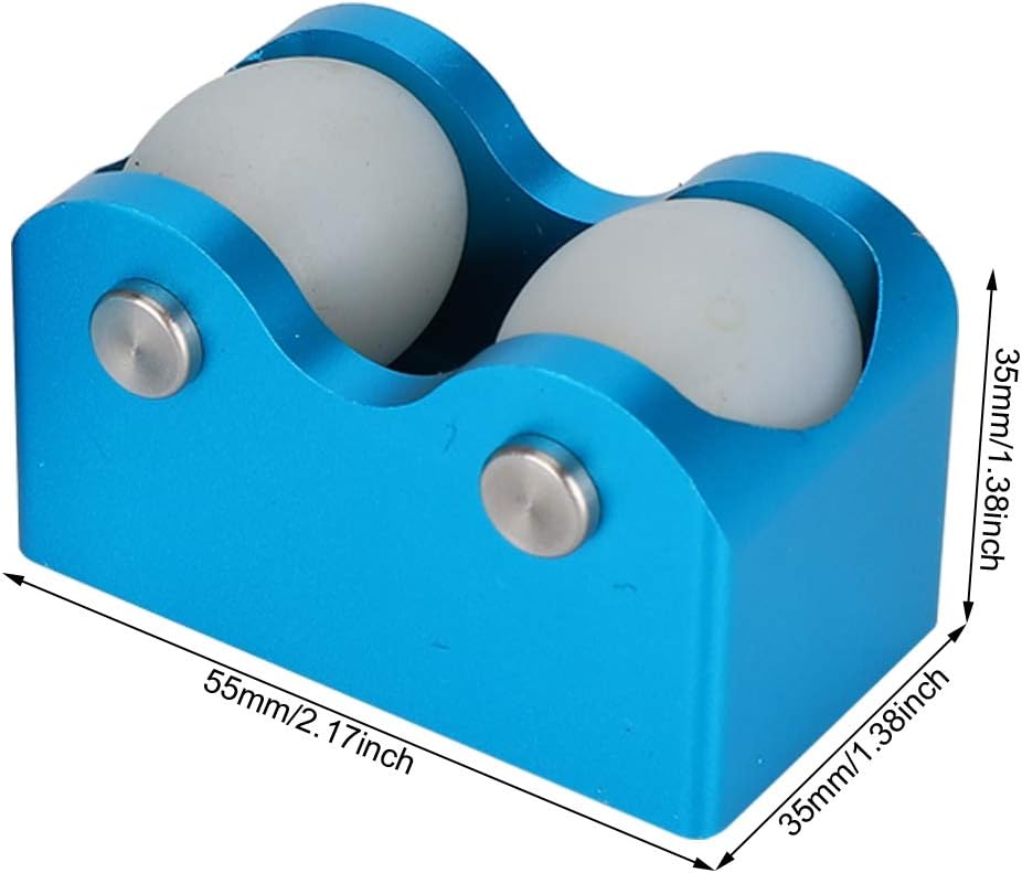 2PCS Aluminum Professional Billiards Straightness Detection Tool for Snooker Pool, includes Luxury Imported Exquisite Wheel, and, Practical Design,