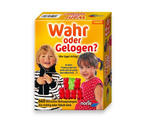 Preisvergleich Produktbild Noris 606013620 - Wahr oder Gelogen für Kinder, Kinderspiel