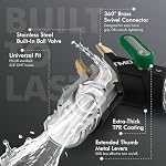 RESTMO 2 Way Garden Hose Splitter Heavy Duty Full Metal Body - Image 6